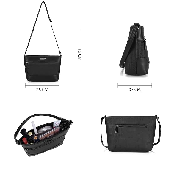 J I ACCESSORIES Sling Bag for Women – Stylish Crossbody Handbag for Travel, Office & Evening Use