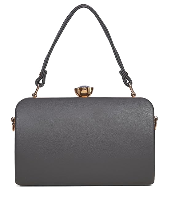 J I ACCESSORIES Elegant Vintage-Inspired Handbag with Intricate Golden Floral Mandala Embossing, Premium Finishing, and – Perfect for Parties, Weddings & Special Occasions