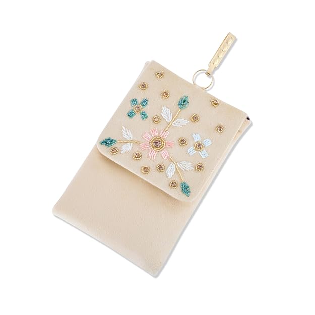 Bag in Floral Beaded Mobile Sling Bag for Women