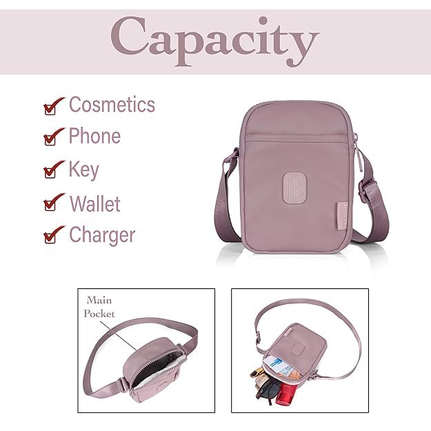 Bag in Mini Crossbody Sling Bag for Women Compact Shoulder Pouch with Adjustable Strap