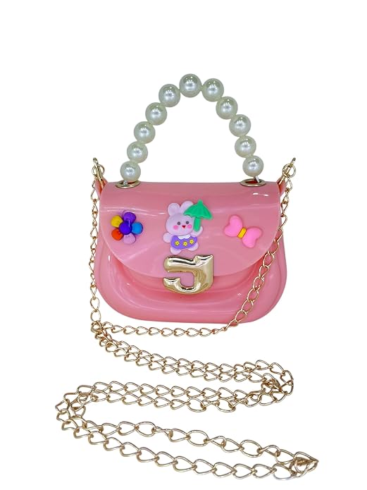 J I ACCESSORIES Cartoon Silicone Crossbody Handbag & Purse – Cute Sling Bag for Girls, Stylish Gift for Children, Trendy Handbag for Women & Girls