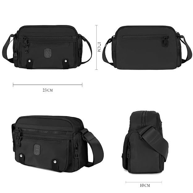Bag in Fashionable Crossbody Messenger Bag for Women | Durable Nylon Side Bag with Zip Closure