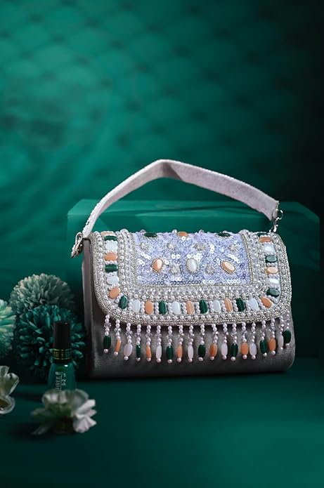 J I Accessories Women wedding designer clutch purse