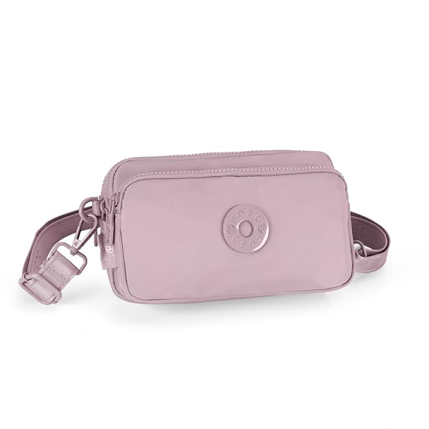 BAG IN Women's Small Crossbody Bag – Lightweight Nylon Shoulder Purse with Adjustable Strap & Front Zipper Pocket – Travel & Everyday Use