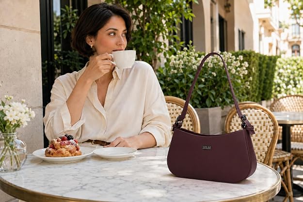 Bag in Women's Premium Shoulder Handbag Elegant Top Handle Purse Spacious Zipper Closure Satchel Bag for Office, Party, Casual, Shopping & Daily Use