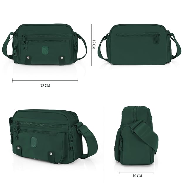 Bag in Fashionable Crossbody Messenger Bag for Women | Durable Nylon Side Bag with Zip Closure