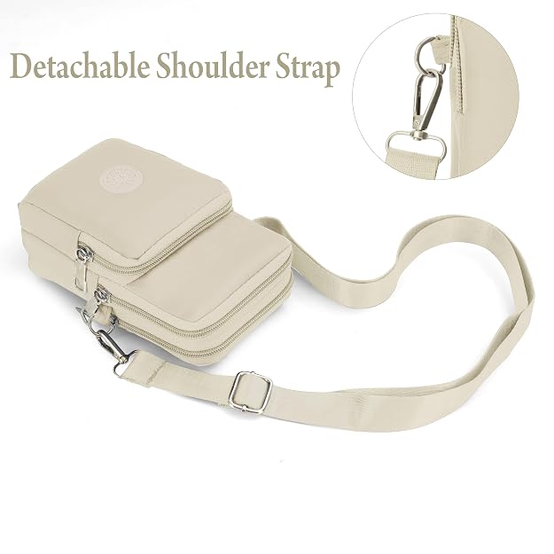 Bag in Women’s Floral Crossbody Phone Bag – Multi-Pocket Small Shoulder Purse with Adjustable Strap