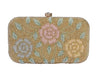 Bag in Women's Elegant Floral Beaded Clutch Bags with Chain Strap Stylish and Sophisticated Evening Handbags