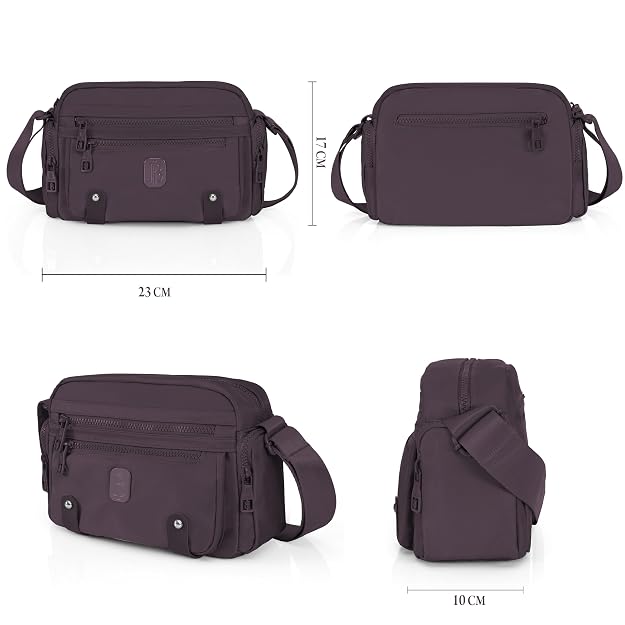 Bag in Fashionable Crossbody Messenger Bag for Women | Durable Nylon Side Bag with Zip Closure