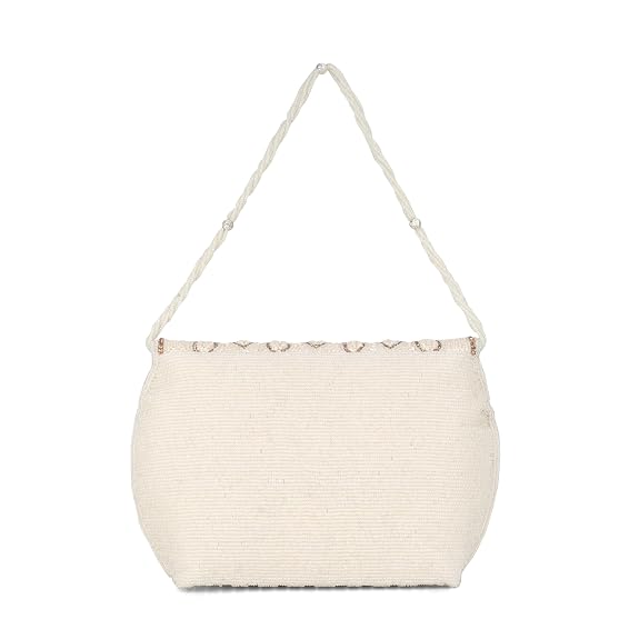 BAG IN Elegant Beaded Evening Clutch Purse with Detachable Chain Strap – Handcrafted Party Shoulder Bag for Women