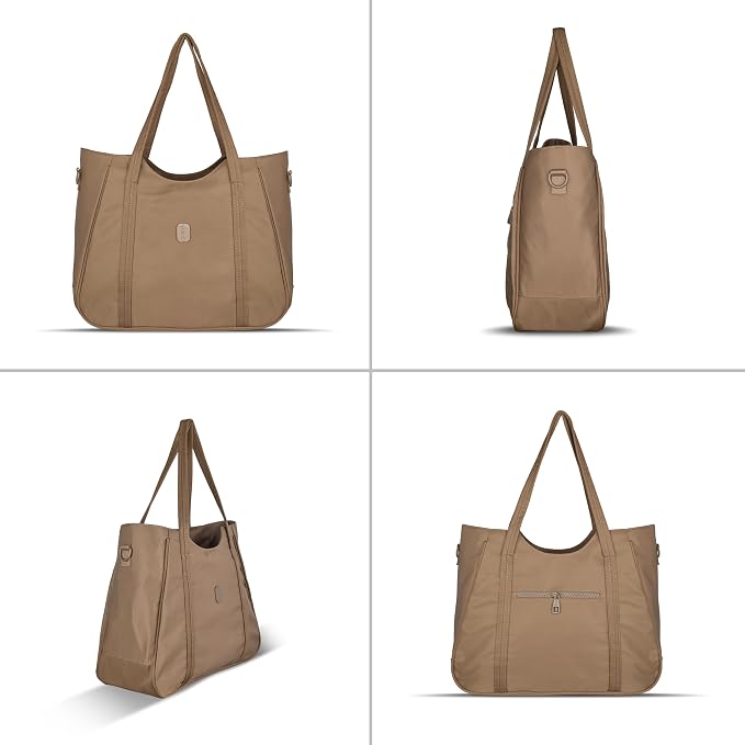 Bag in Women’s Tote Bag with Zipper & Adjustable Shoulder Strap – Lightweight Large Handbag for Work, Travel & Daily Use