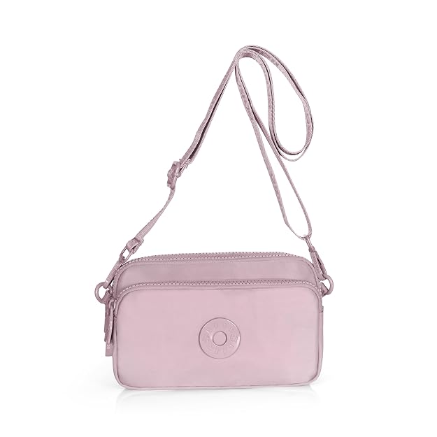 BAG IN Women's Small Crossbody Bag – Lightweight Nylon Shoulder Purse with Adjustable Strap & Front Zipper Pocket – Travel & Everyday Use
