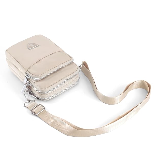 Bag in Multi-Compartment Crossbody Phone Bag for Women Stylish and Compact Zippered Pouch with Adjustable Strap – 8 Trendy Colors for Everyday Use