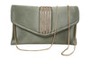 Bag in Elegant Satin Evening Clutch Bag Stylish Envelope Purse with Rhinestone Detail and Detachable Chain Perfect for Formal Events and Special Occasions