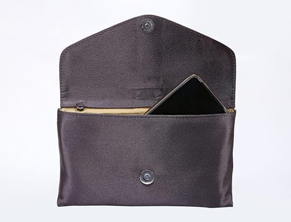 Bag in Elegant Satin Evening Clutch Bag Stylish Envelope Purse with Rhinestone Detail and Detachable Chain Perfect for Formal Events and Special Occasions