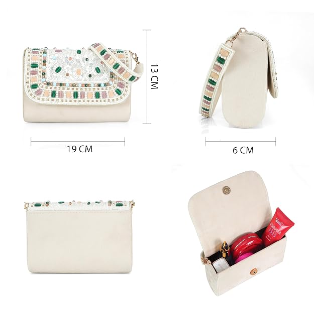 Bag in Women's Quilted Handbag Elegant Shoulder Bag with Chain Strap and Magnetic Closure Perfect for Everyday Use, Parties, and Formal Outings