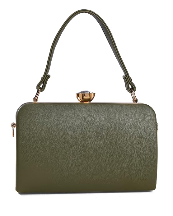 Bag in Elegant Black Floral Handbag with Crystal Clasp Vintage-Inspired Evening Bag for Special Occasions