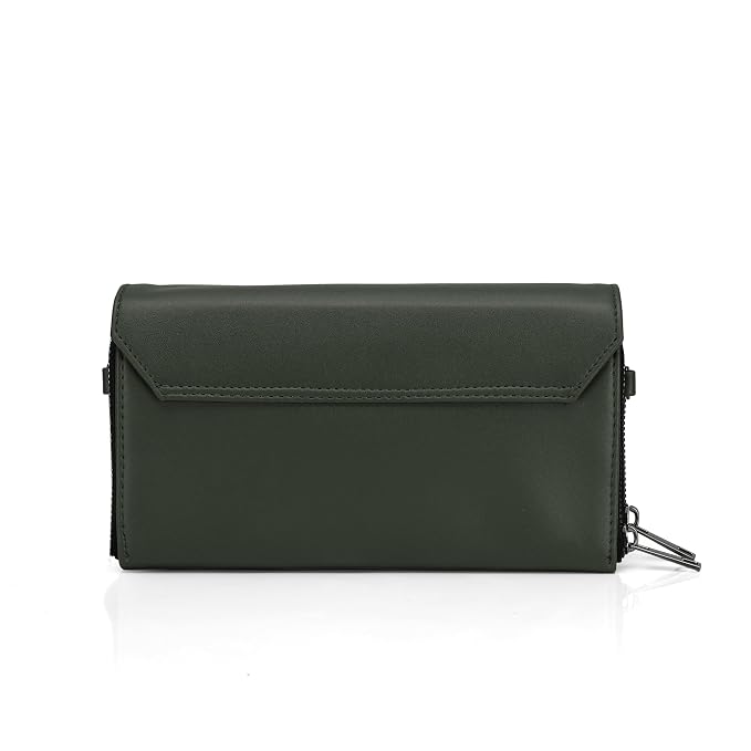 J I Elegant Premium Women’s Clutch Wallet Luxury Look with Zip Closure