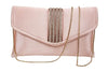 Bag in Elegant Satin Evening Clutch Bag Stylish Envelope Purse with Rhinestone Detail and Detachable Chain Perfect for Formal Events and Special Occasions
