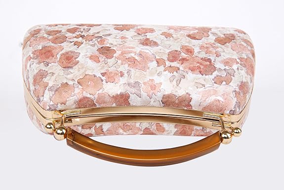 Bag in Floral Handbag with Gold Accents & Crossbody Strap Stylish and Compact Accessory for Every Occasion