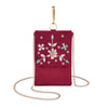 Bag in Floral Beaded Mobile Sling Bag for Women