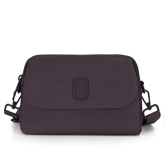 J I Women’s Small Crossbody Bag, Lightweight Shoulder Sling Purse with Adjustable Strap, Flap & Zipper Closure for Travel and Daily Use