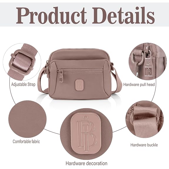J I Luxury Style Mini Crossbody Sling Bag for Women – Compact, Durable & Multi-Compartment Design