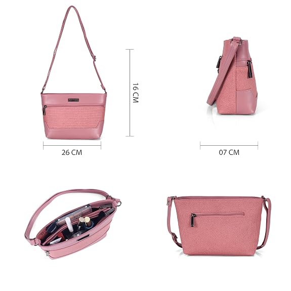 J I ACCESSORIES Sling Bag for Women – Stylish Crossbody Handbag for Travel, Office & Evening Use