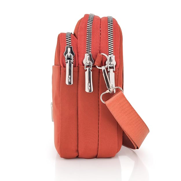 Bag in Multi-Compartment Crossbody Phone Bag for Women Stylish and Compact Zippered Pouch with Adjustable Strap – 8 Trendy Colors for Everyday Use