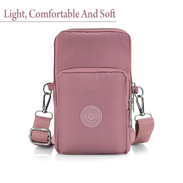 Bag in Women’s Floral Crossbody Phone Bag – Multi-Pocket Small Shoulder Purse with Adjustable Strap