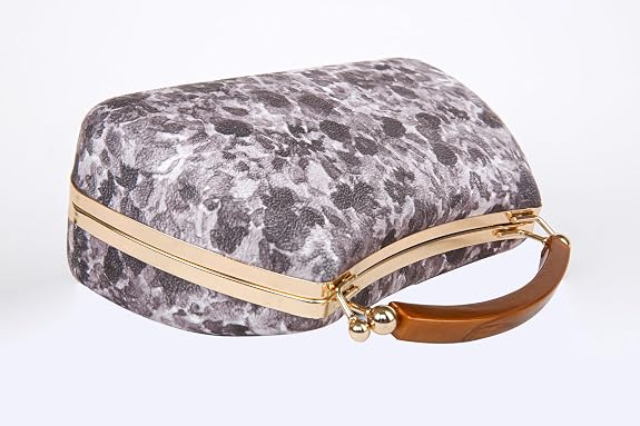 Bag in Floral Handbag with Gold Accents & Crossbody Strap Stylish and Compact Accessory for Every Occasion