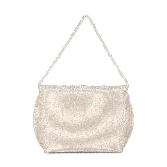 BAG IN Elegant Beaded Evening Clutch Purse with Detachable Chain Strap – Handcrafted Party Shoulder Bag for Women