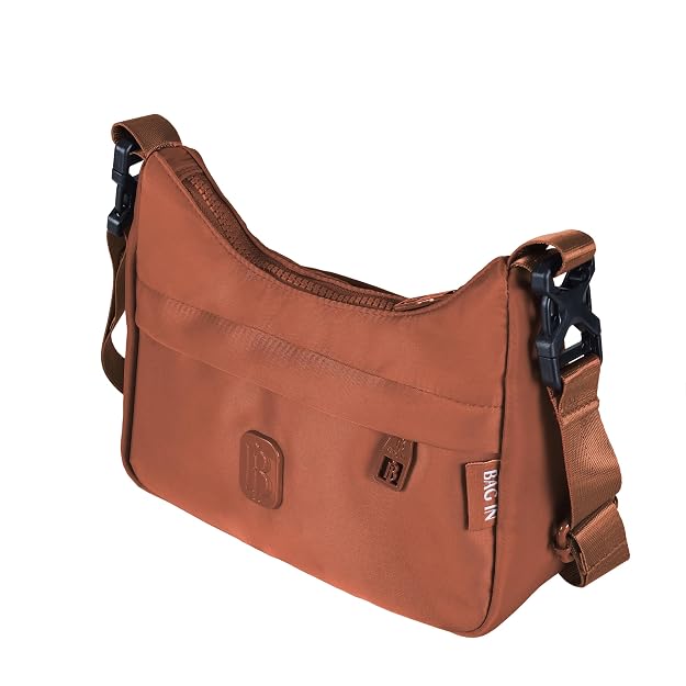Bag in Women’s Small Crossbody Bag, Lightweight Nylon Shoulder Purse with Zipper Pocket, Adjustable Strap