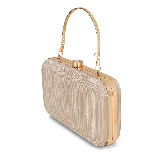 BAG IN Women Evening Hand Clutch | Ladies Party Wedding Purse with Chain Strap