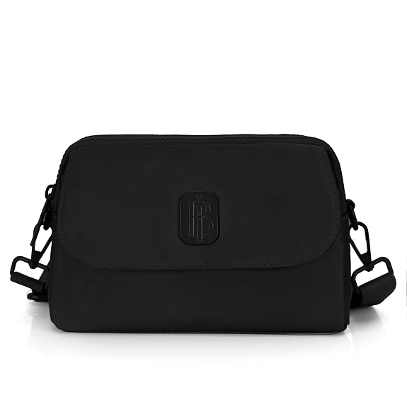 J I Women’s Small Crossbody Bag, Lightweight Shoulder Sling Purse with Adjustable Strap, Flap & Zipper Closure for Travel and Daily Use