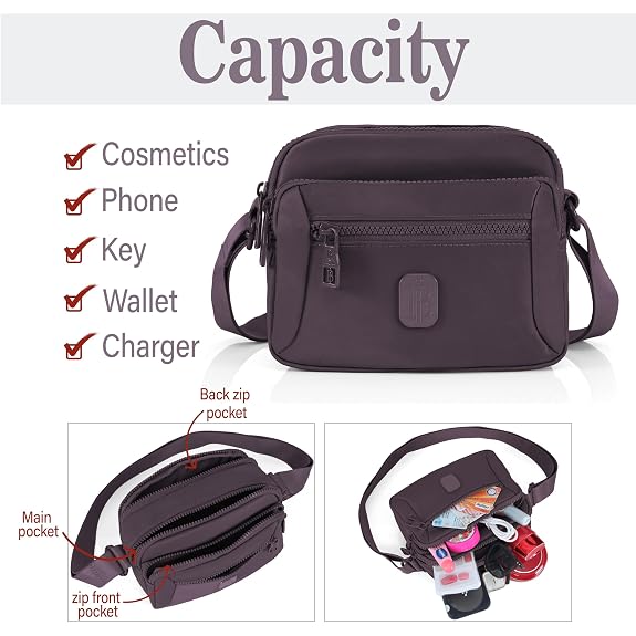 J I Luxury Style Mini Crossbody Sling Bag for Women – Compact, Durable & Multi-Compartment Design