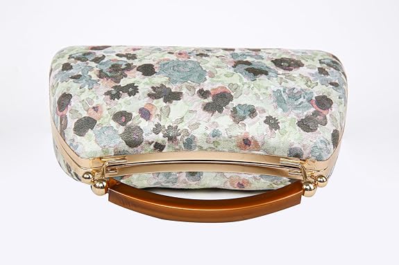 Bag in Floral Handbag with Gold Accents & Crossbody Strap Stylish and Compact Accessory for Every Occasion