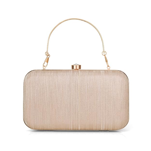 BAG IN Women Evening Hand Clutch | Ladies Party Wedding Purse with Chain Strap