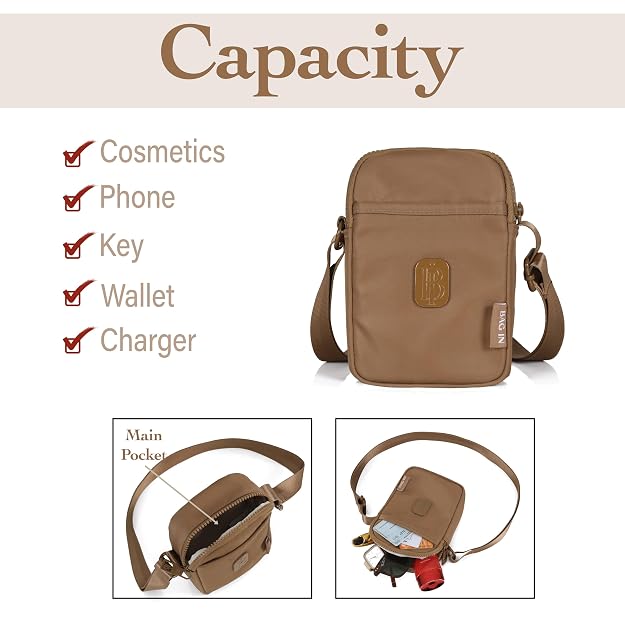 Bag in Mini Crossbody Sling Bag for Women Compact Shoulder Pouch with Adjustable Strap