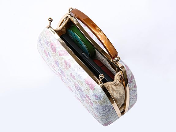 Bag in Floral Handbag with Gold Accents & Crossbody Strap Stylish and Compact Accessory for Every Occasion