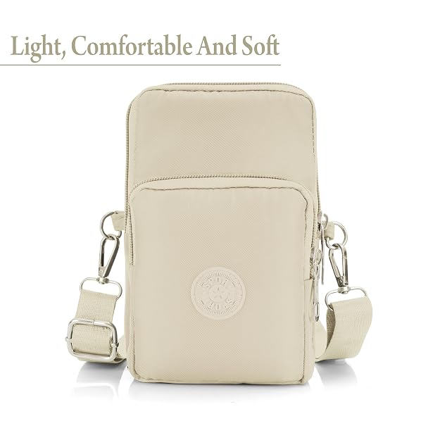 Bag in Women’s Floral Crossbody Phone Bag – Multi-Pocket Small Shoulder Purse with Adjustable Strap