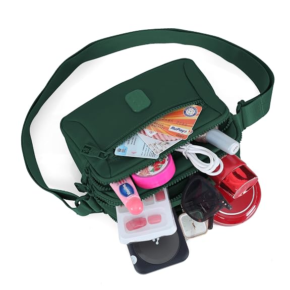 J I Luxury Style Mini Crossbody Sling Bag for Women – Compact, Durable & Multi-Compartment Design