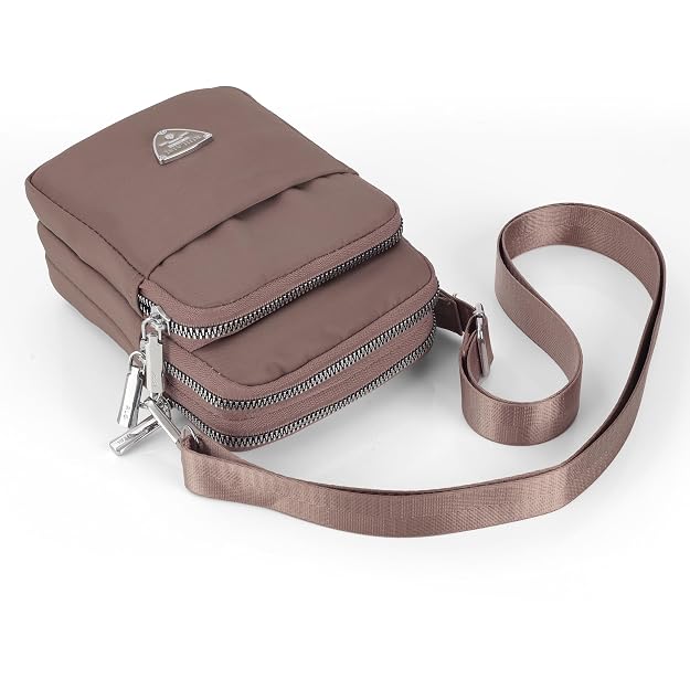 Bag in Multi-Compartment Crossbody Phone Bag for Women Stylish and Compact Zippered Pouch with Adjustable Strap – 8 Trendy Colors for Everyday Use
