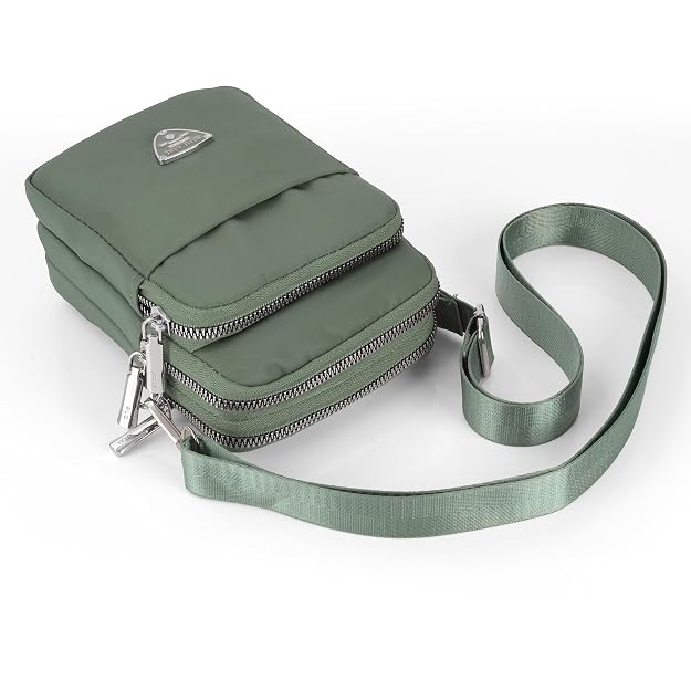 Bag in Multi-Compartment Crossbody Phone Bag for Women Stylish and Compact Zippered Pouch with Adjustable Strap – 8 Trendy Colors for Everyday Use