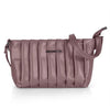 J I Quilted Crossbody Sling Bag for Women Soft Padded Design, Adjustable Strap, Compact Everyday Shoulder Purse