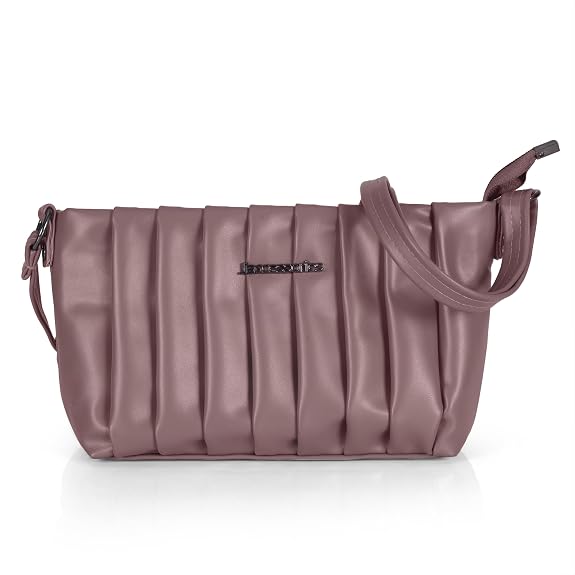 J I Quilted Crossbody Sling Bag for Women Soft Padded Design, Adjustable Strap, Compact Everyday Shoulder Purse