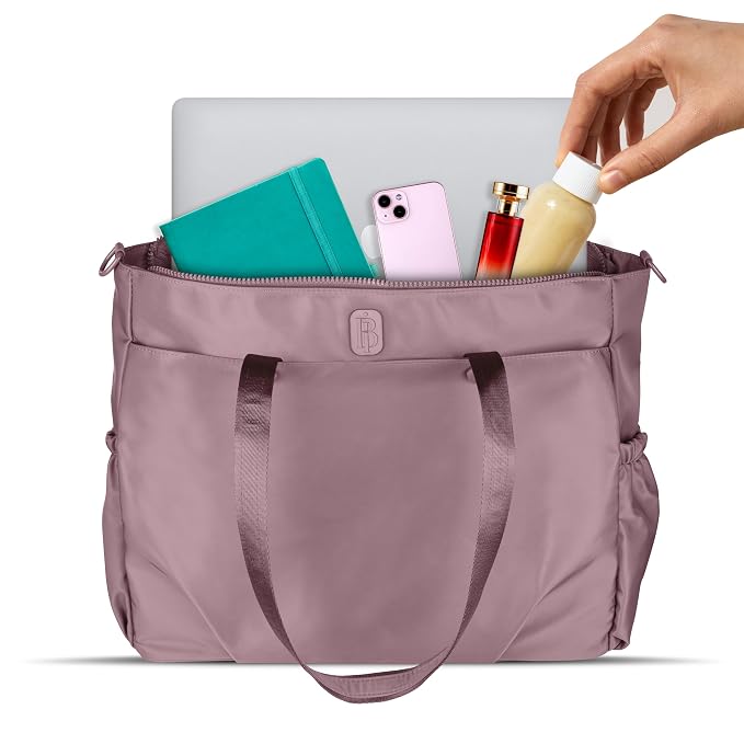 Bag in Premium Large Capacity Everyday Tote Bag for Women with Zipper Closure and Multi Pocket Storag