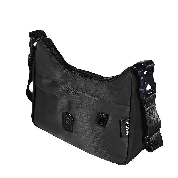 Bag in Women’s Small Crossbody Bag, Lightweight Nylon Shoulder Purse with Zipper Pocket, Adjustable Strap