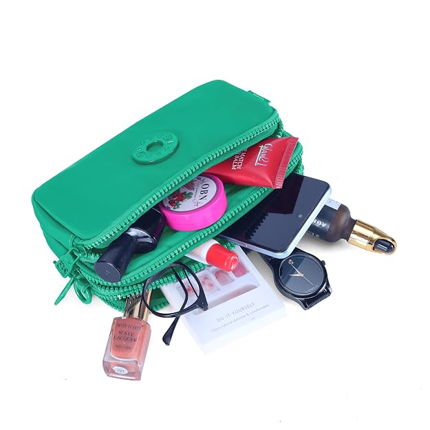 BAG IN Women's Small Crossbody Bag – Lightweight Nylon Shoulder Purse with Adjustable Strap & Front Zipper Pocket – Travel & Everyday Use