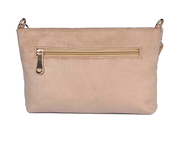 J I ACCESSORIES Velvet Hand-Embroidered Floral Clutch